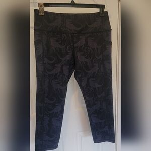 Constantly Varied Gear Black Dinosaur Leggings
